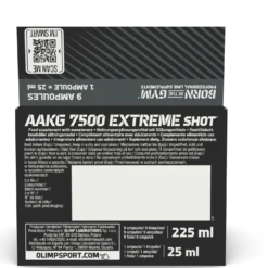 AAKG 7500 Extreme Shot (9 x 25ml)