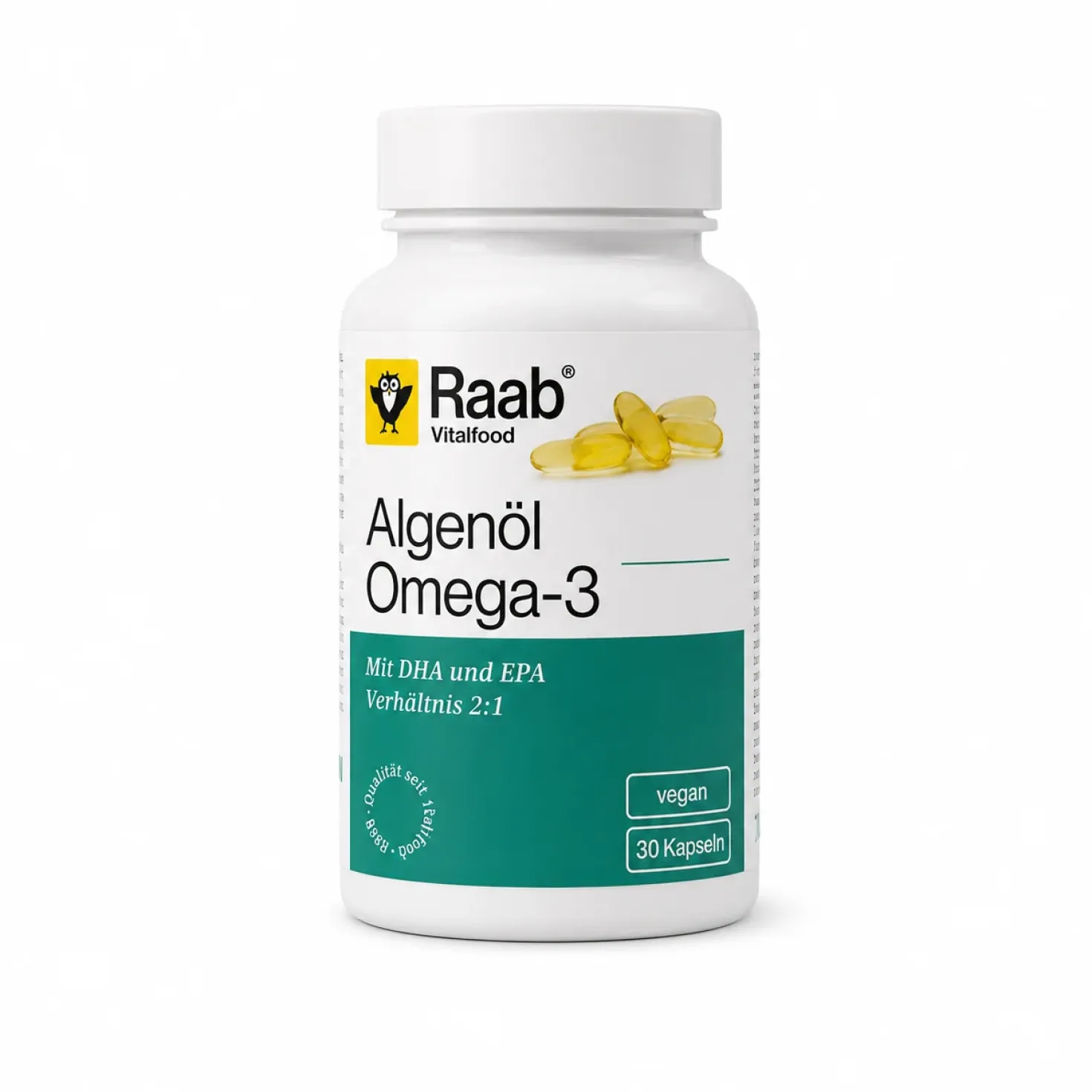 Algenöl Omega-3 (30 Kapseln)