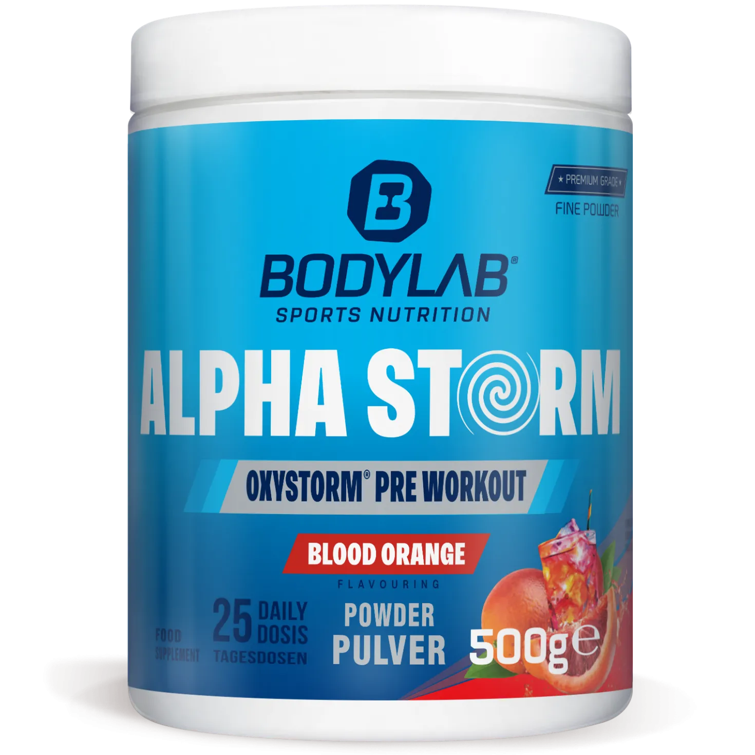 Alpha Storm - OXYSTORM® Pre Workout Blood Orange (500g)