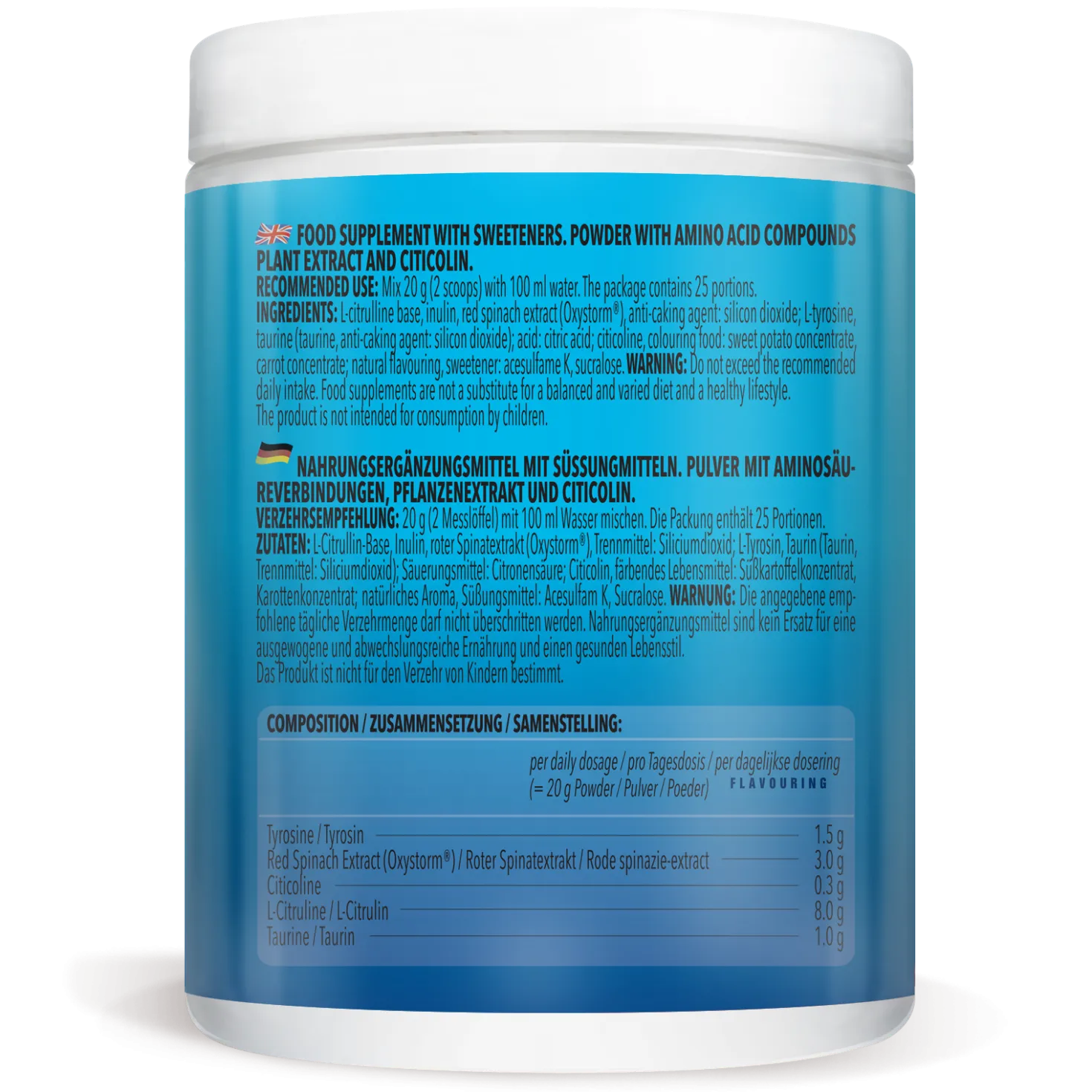 Alpha Storm - OXYSTORM® Pre Workout Blood Orange (500g)