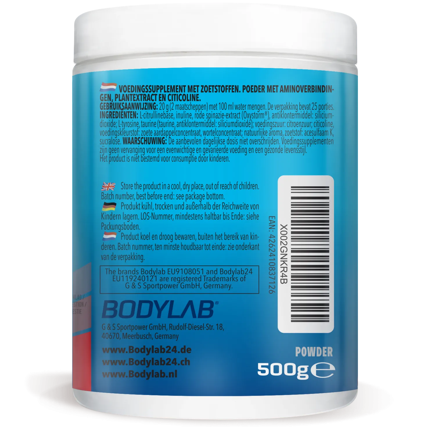 Alpha Storm - OXYSTORM® Pre Workout Blood Orange (500g)