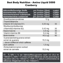 Amino Liquid 5000 Cranberry (1000ml)