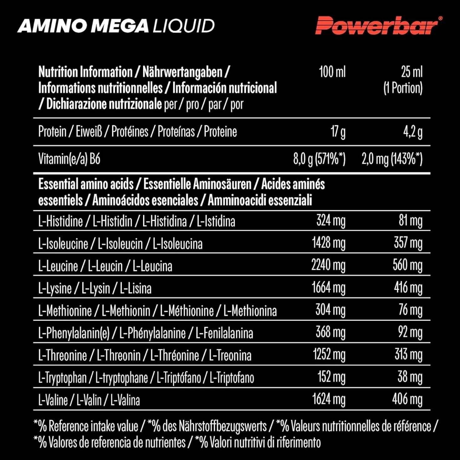 Amino Mega Liquid Ampoules (20 x 25ml)
