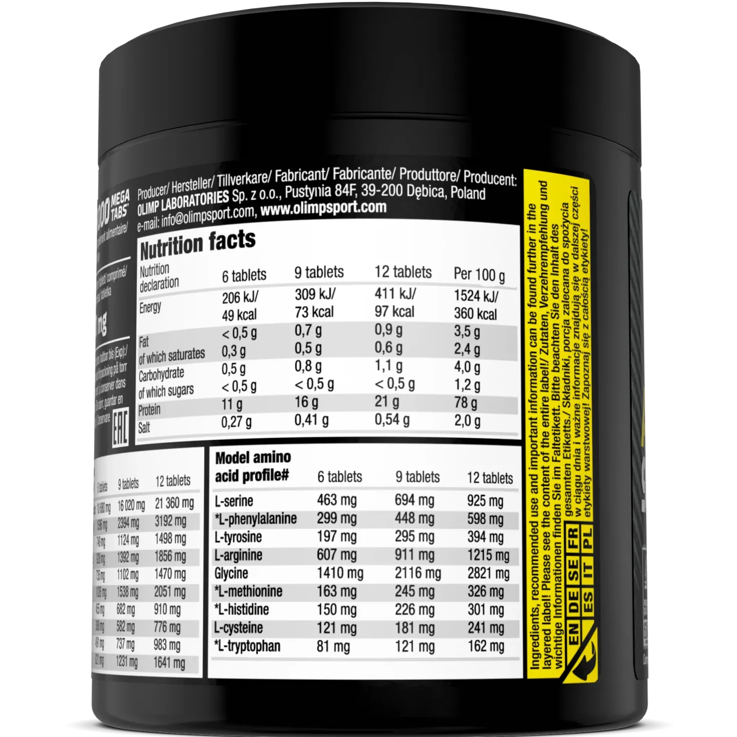 Anabolic Amino 9000 Mega Tabs (150 Tabletten)