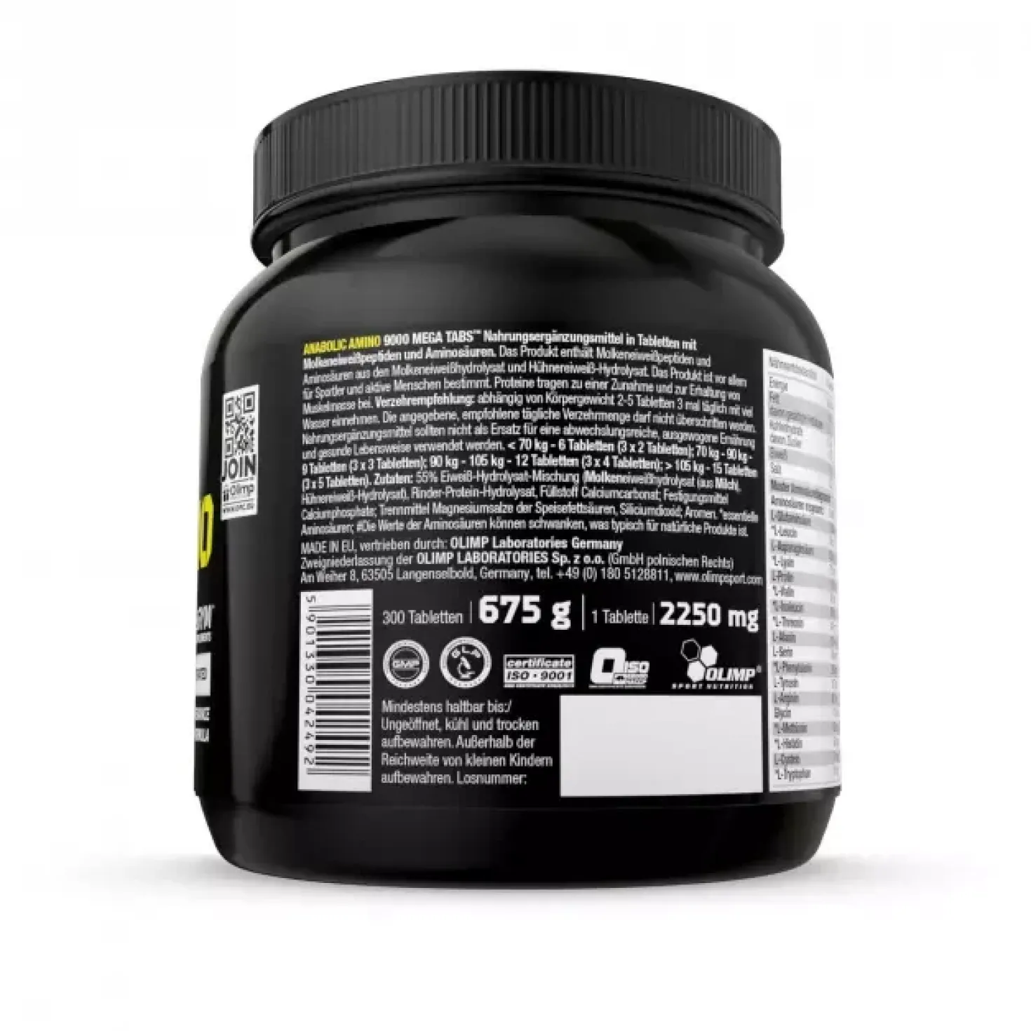 Anabolic Amino 9000 Mega Tabs (300 Tabletten)