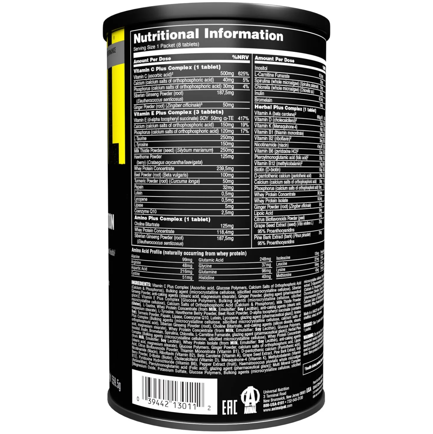 Animal Pak (44 Packs)