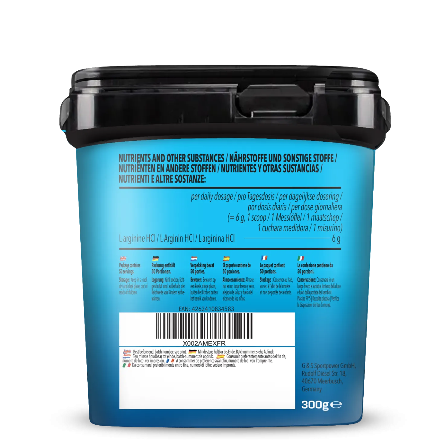 Arginine HCl Powder (300g)