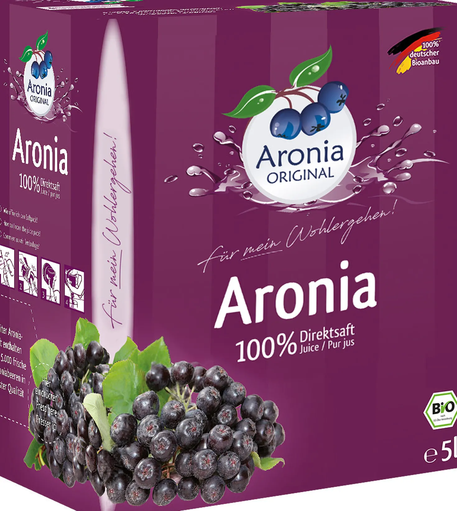Aronia 100% Direktsaft bio (5000ml)