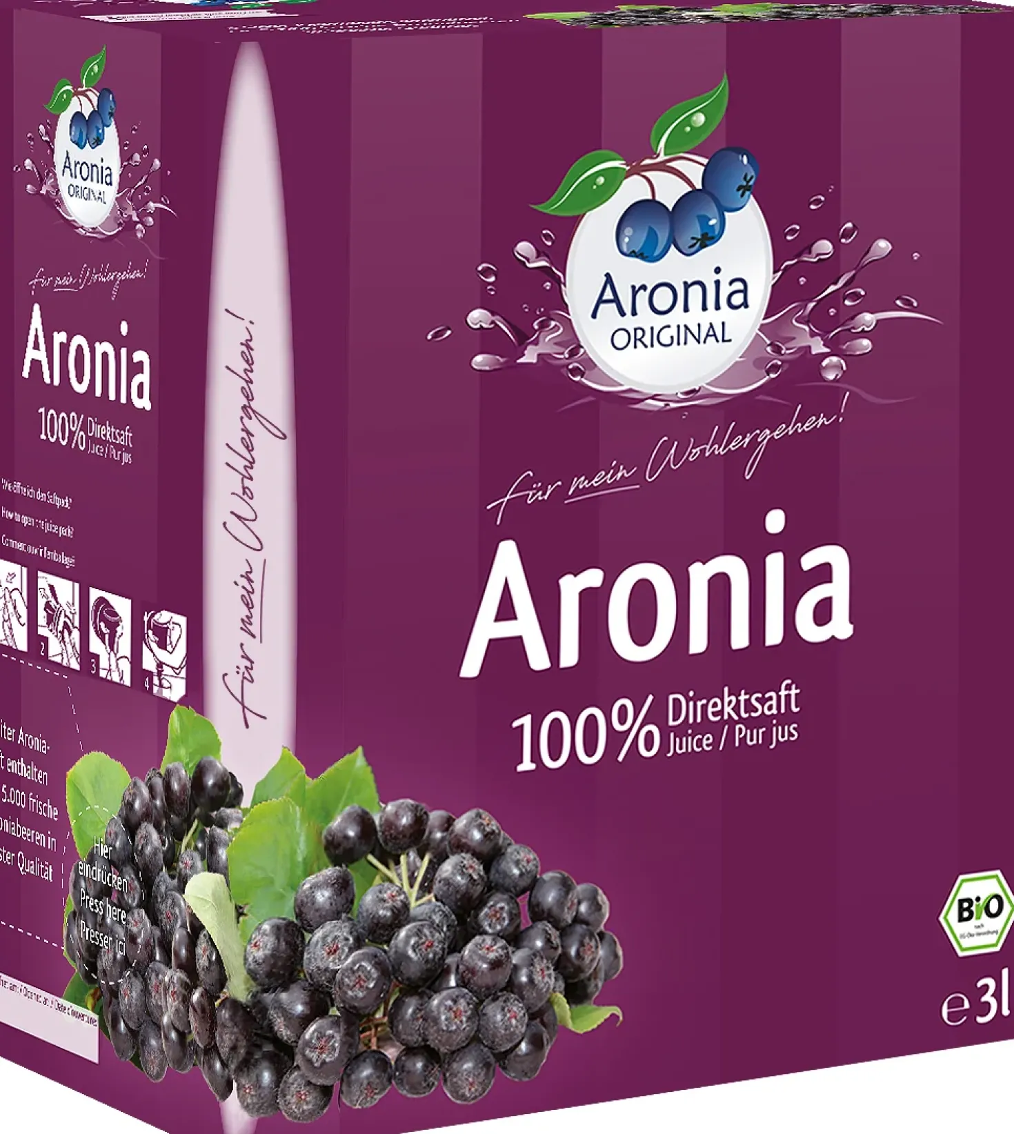 Aroniasaft 100% Direktsaft bio (3000ml)