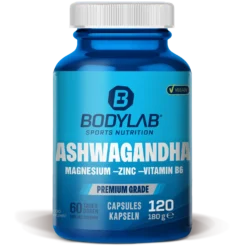 Ashwagandha + Magnesium - Zinc - Vitamin B6 (120 Kapseln)