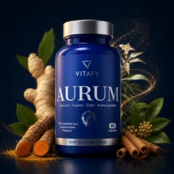 AURUM - Goldene Mischung mit Kurkuma, Ingwer, Zimt & Ashwagandha (60 Kapseln)