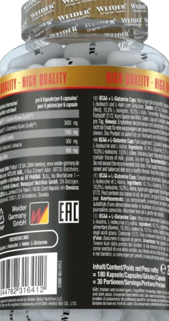 BCAA + L-Glutamine (180 Kapseln)