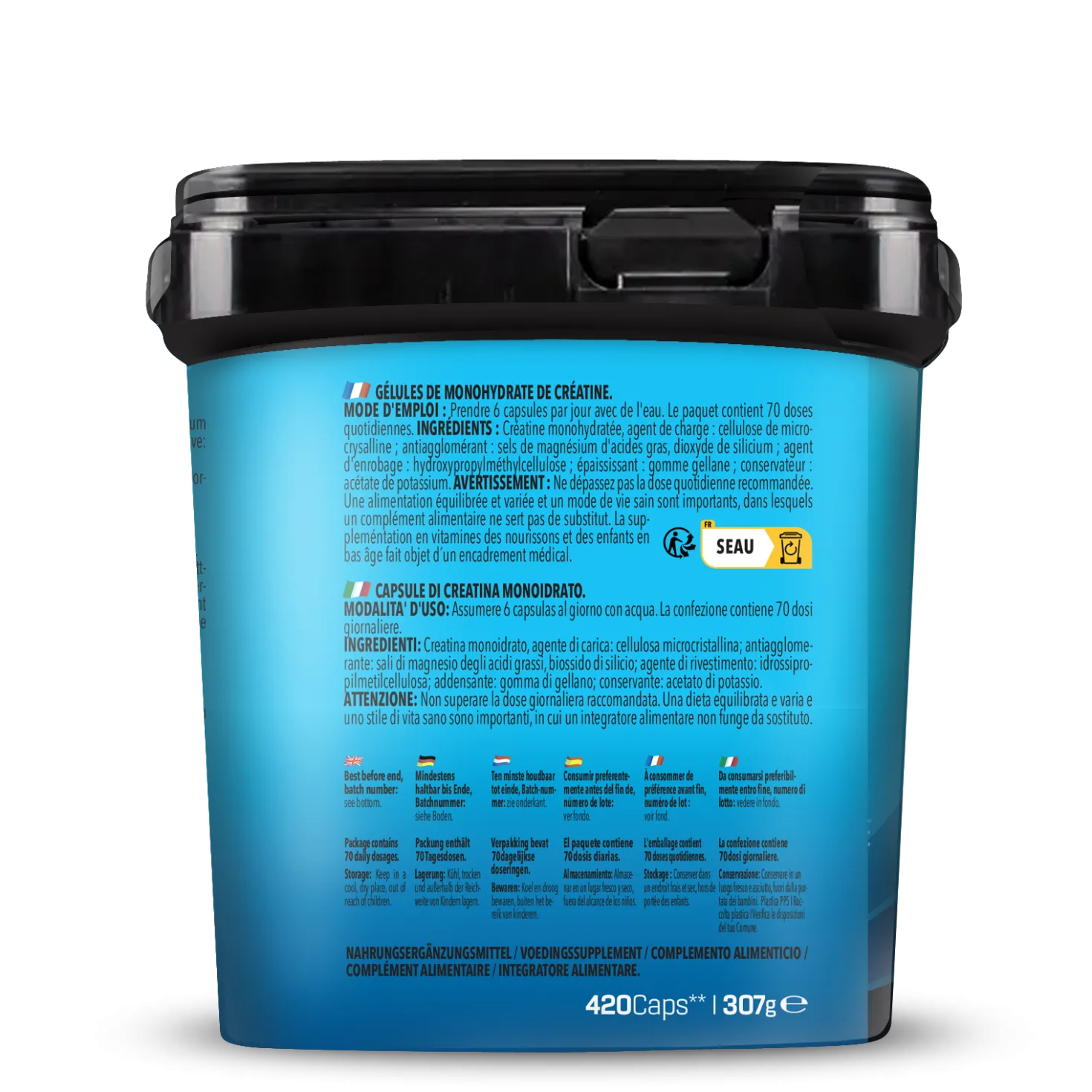 BIG PACK Creatine Monohydrate (420 Kapseln)