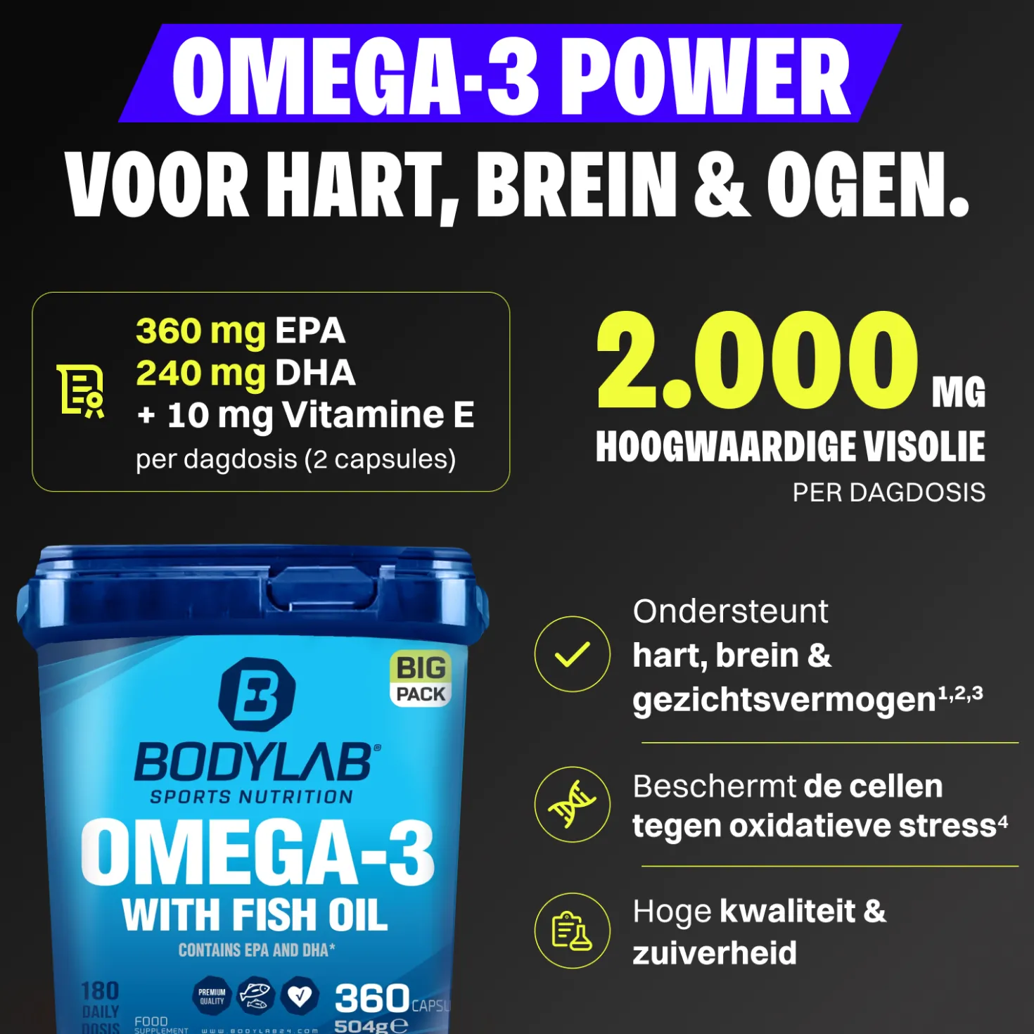BIG PACK Omega-3 (360 Kapseln)