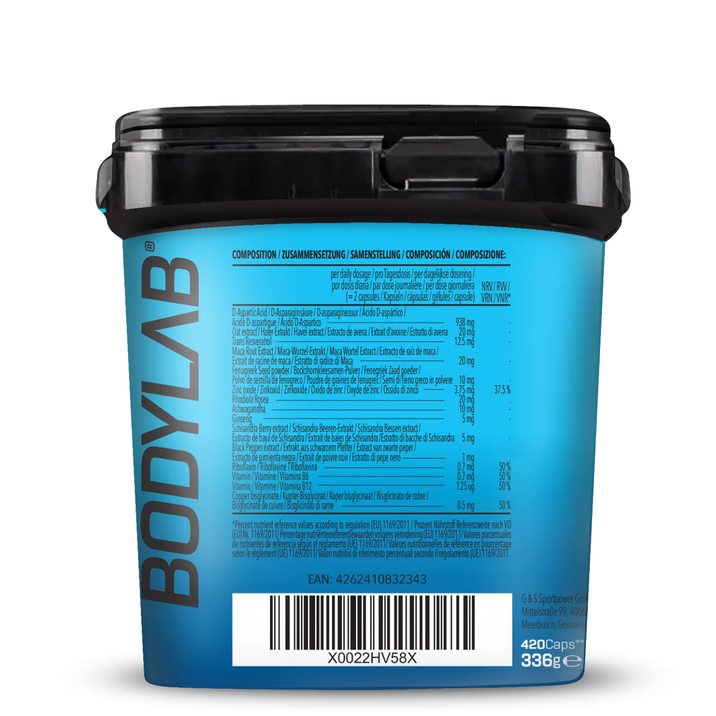 BIG PACK Testo Extreme 2.0 - neue Formel (420 Kapseln)
