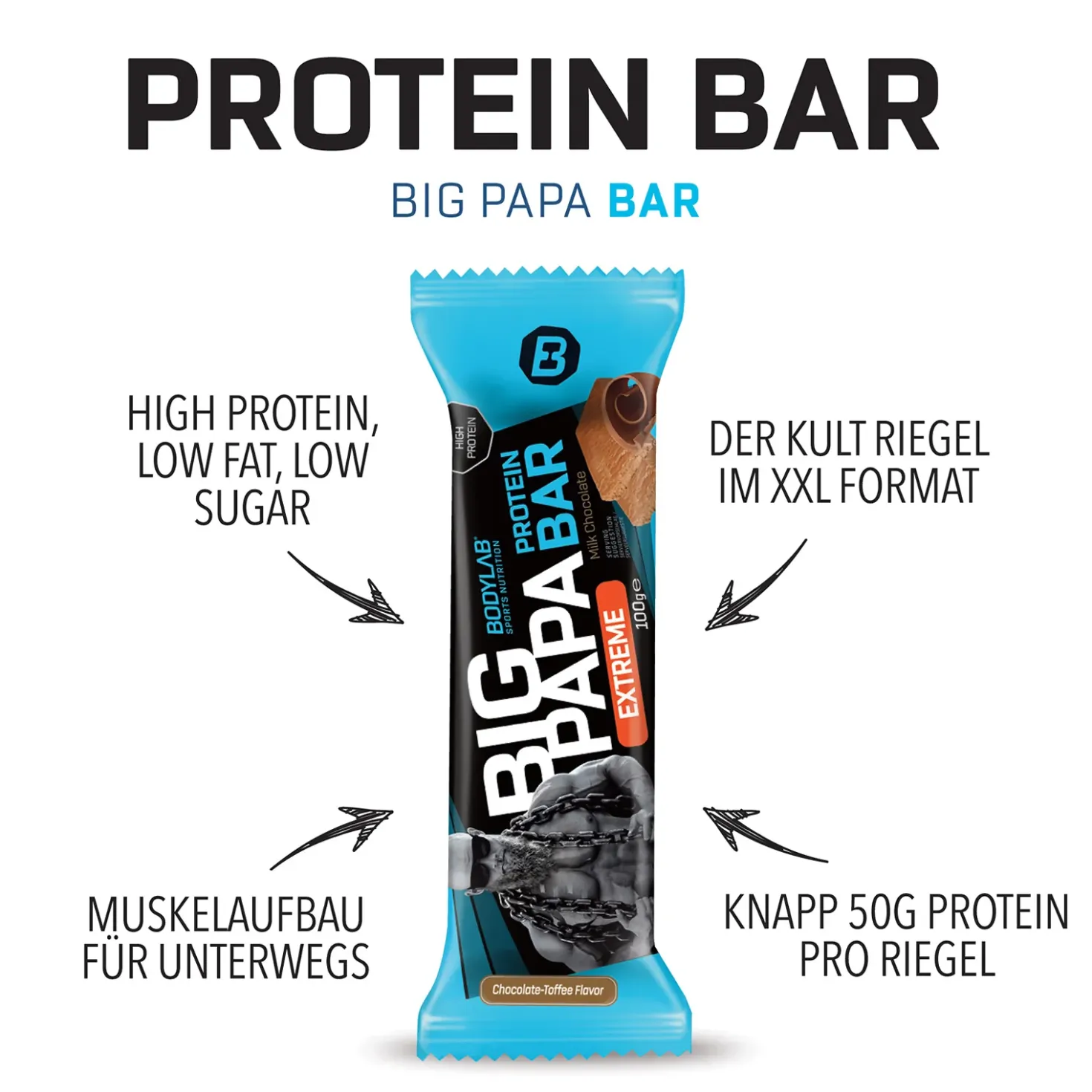 BIG PAPA 50% Protein Bar Extreme (12x100g)