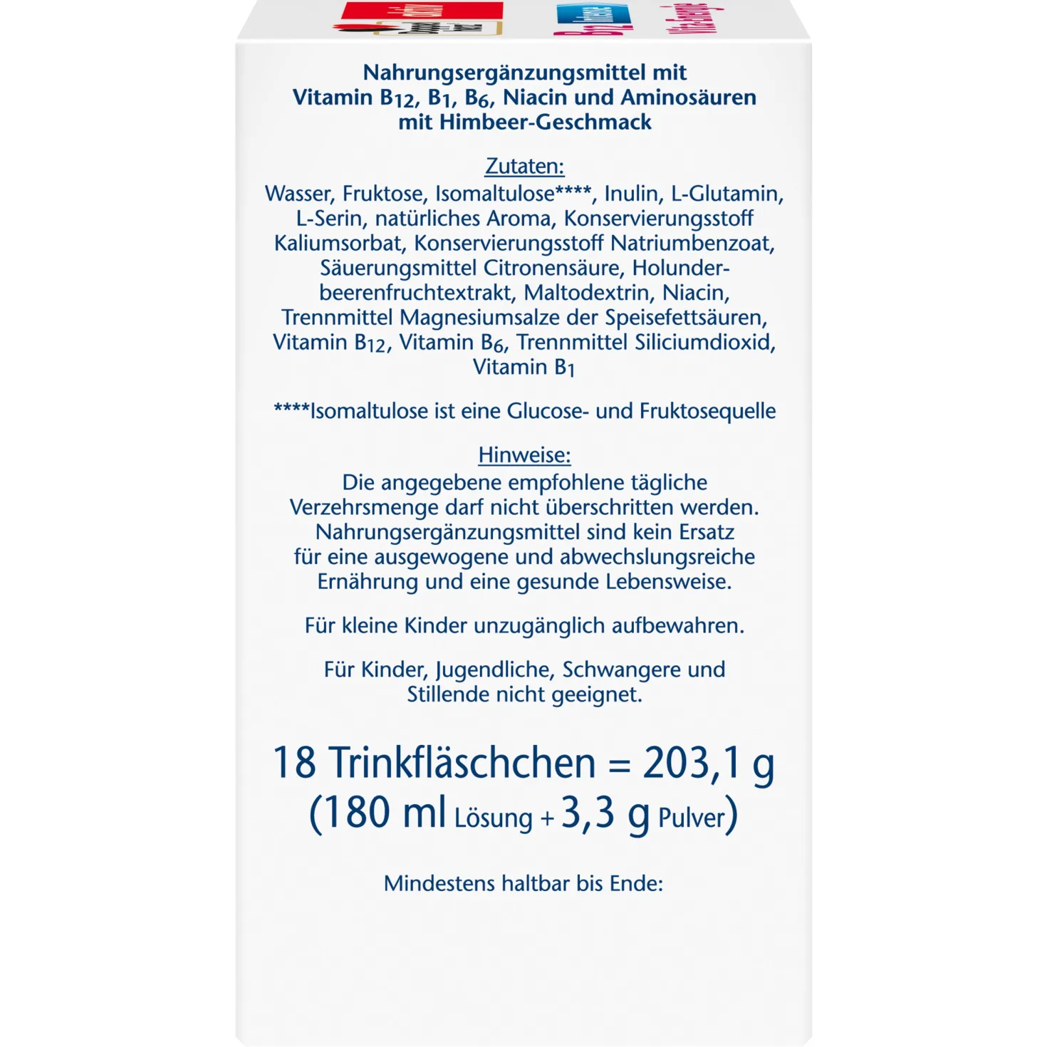 B12 Intense Vita-Energie Trinkampullen (18x10ml)