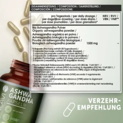 Bio Ashwagandha Kapseln (150 Kapseln)