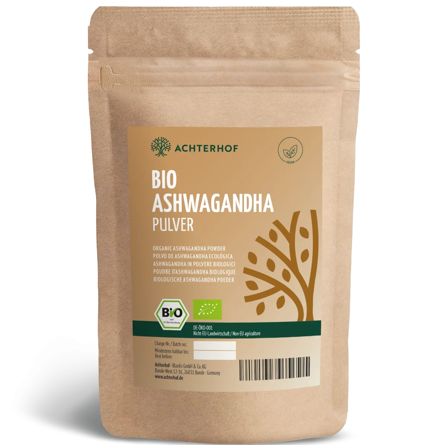 Bio Ashwagandha Pulver (250g)