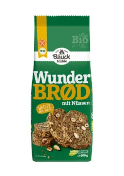 Bio Backmischung Wunderbrød mit Nüssen (600g)