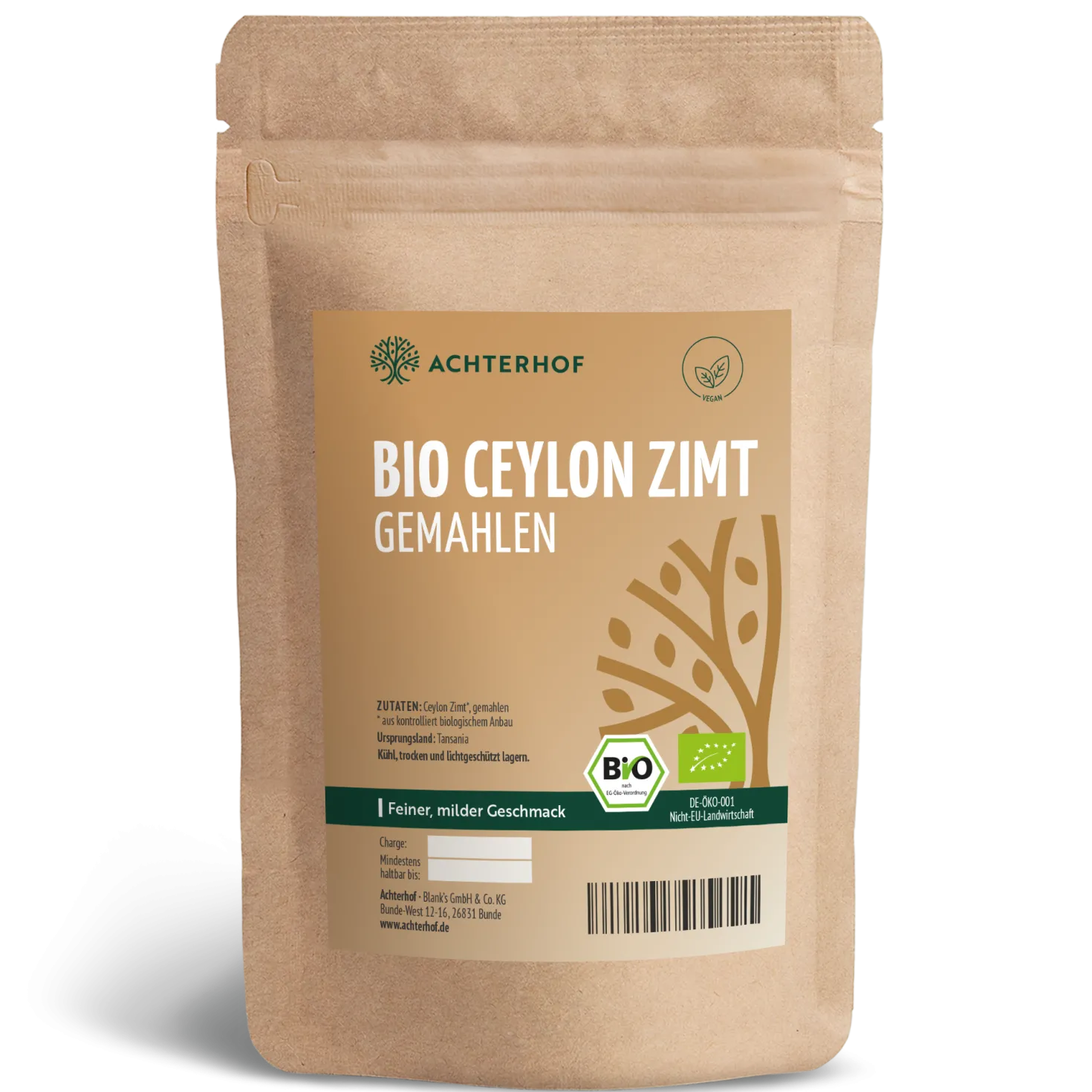Bio Ceylon Zimt gemahlen (500g)