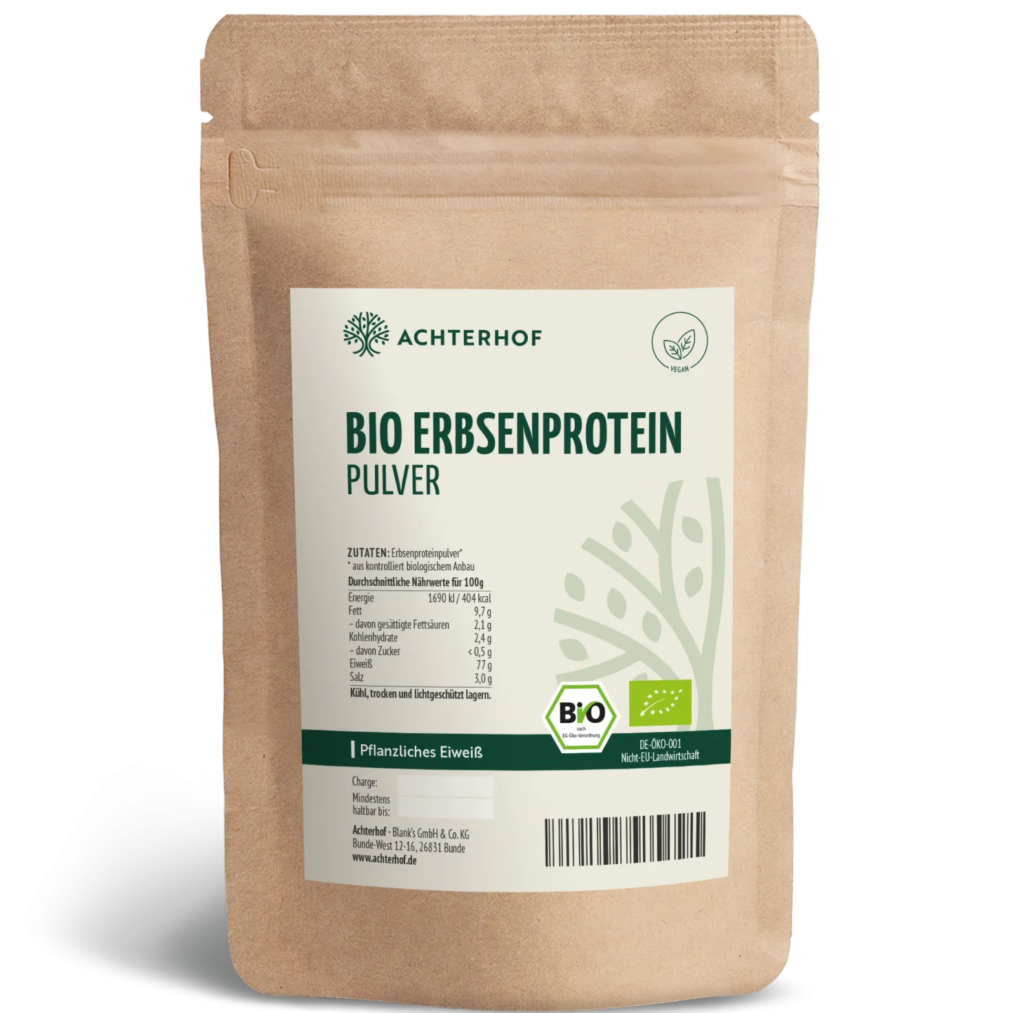 Bio Erbsenprotein Pulver (500g)