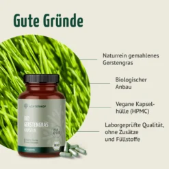 Bio Gerstengras Kapseln (180 Kapseln)