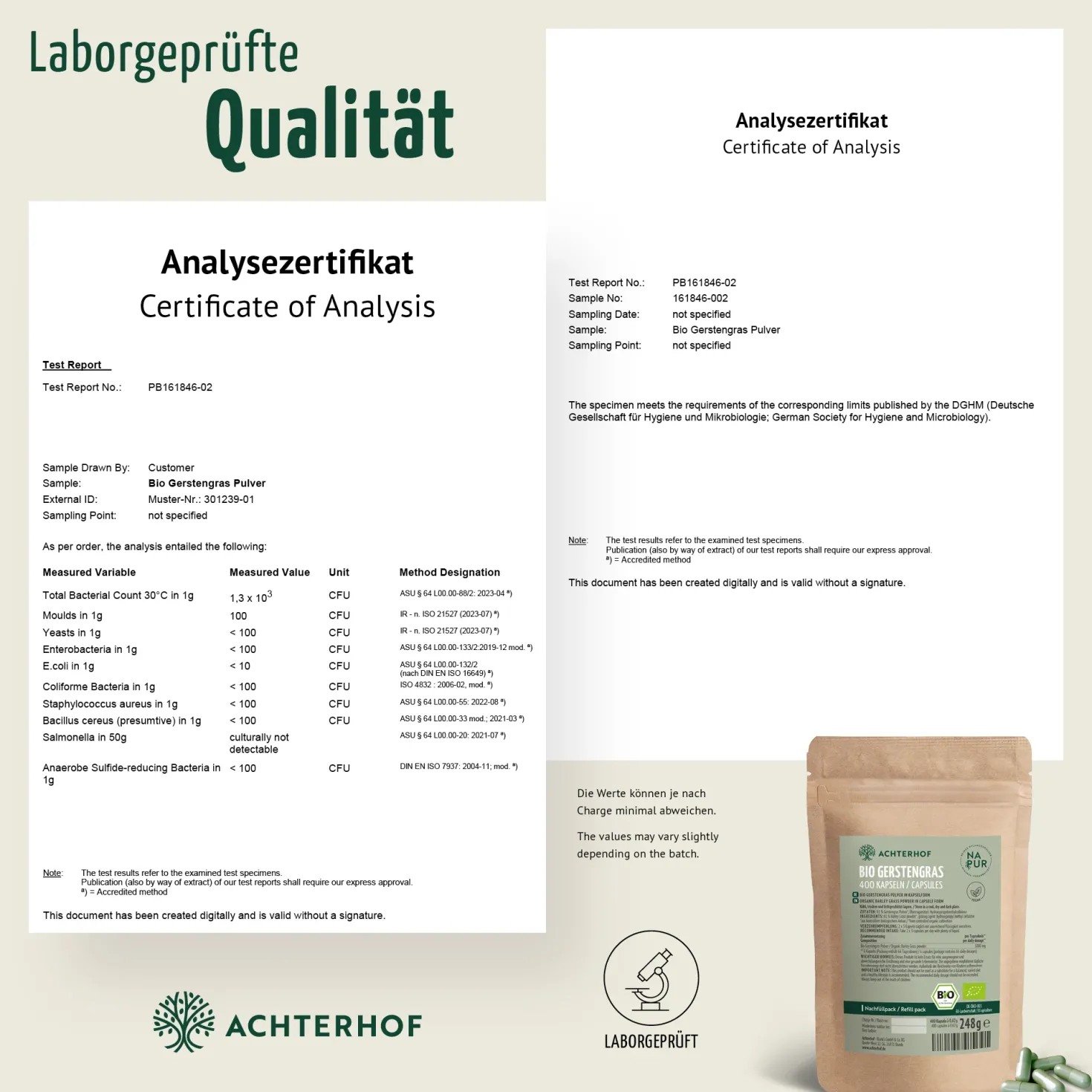 Bio Gerstengras Kapseln Nachfüllpack (400 Kapseln)