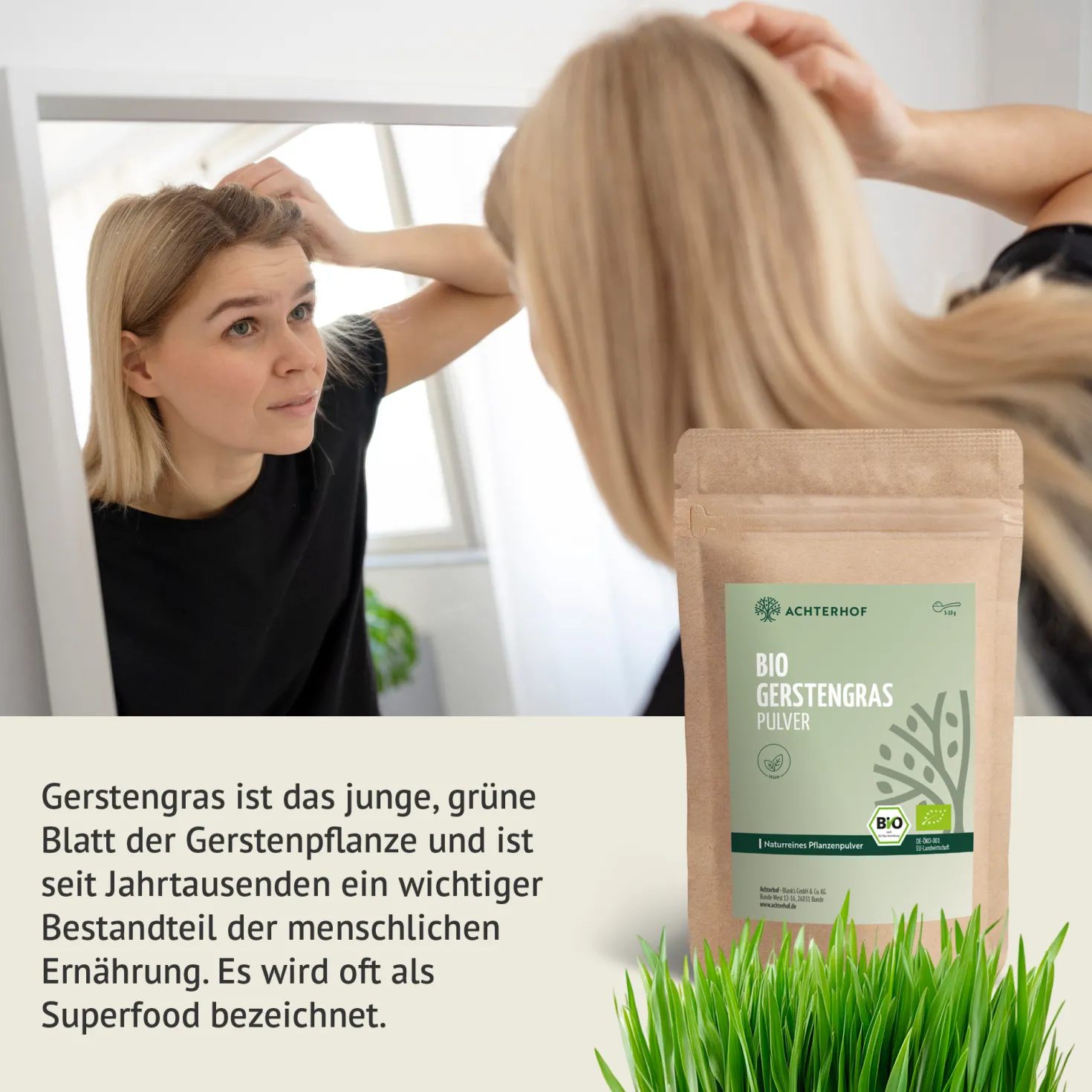 Bio Gerstengras Pulver (1000g)