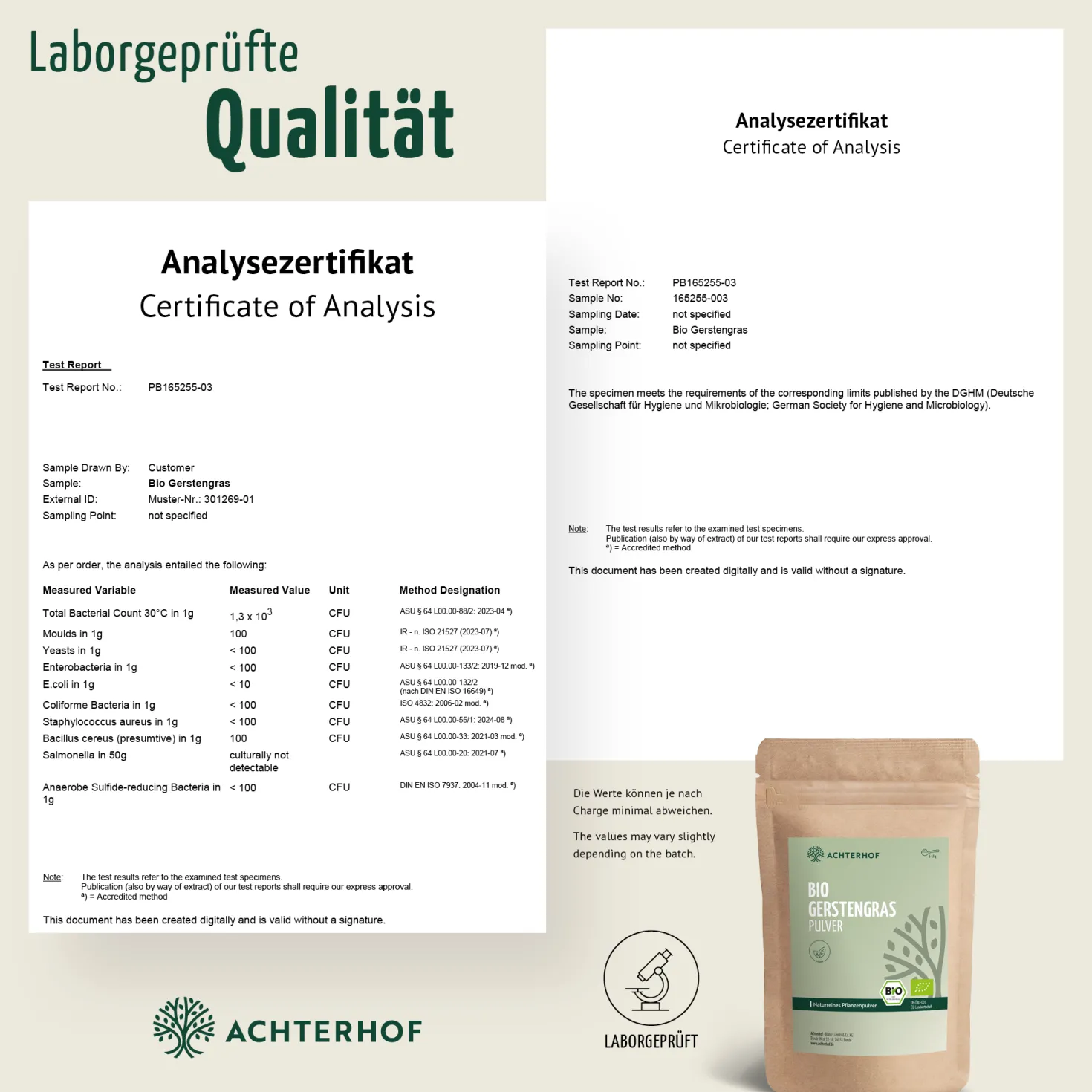 Bio Gerstengras Pulver (1000g)