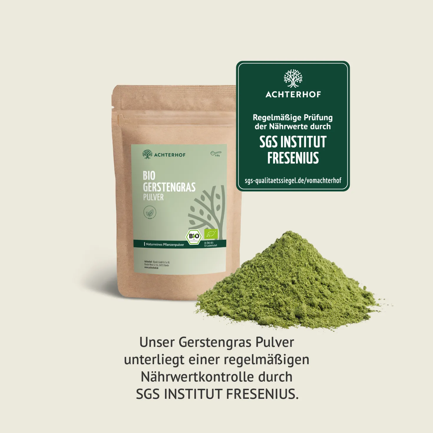 Bio Gerstengras Pulver (1000g)