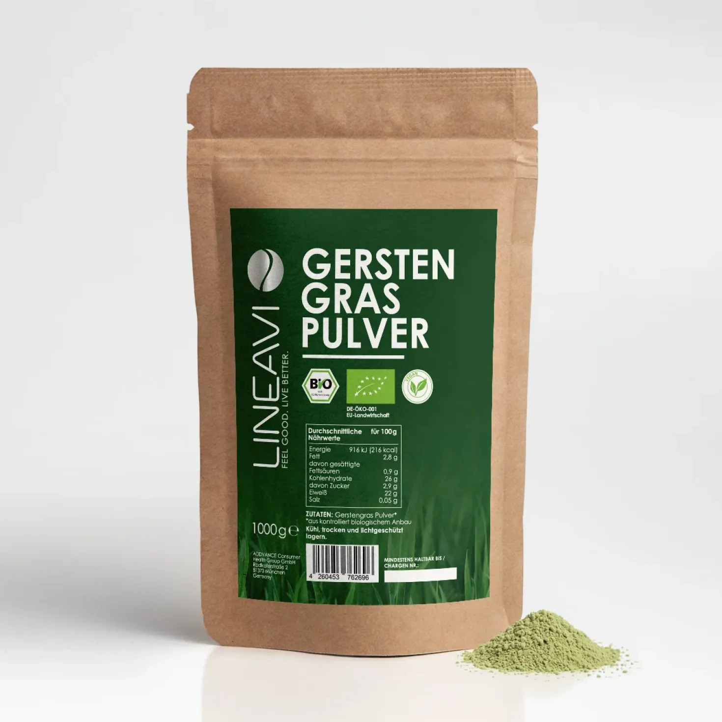 Bio Gerstengraspulver (1000g)