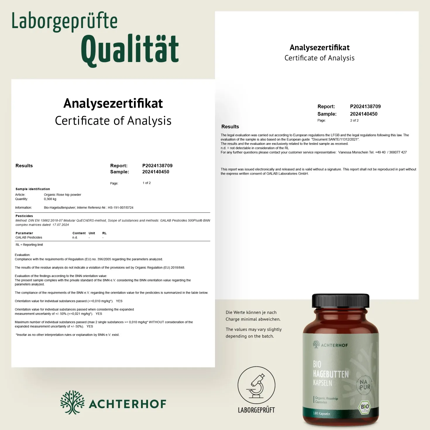 Bio Hagebutten Kapseln (180 Kapseln)