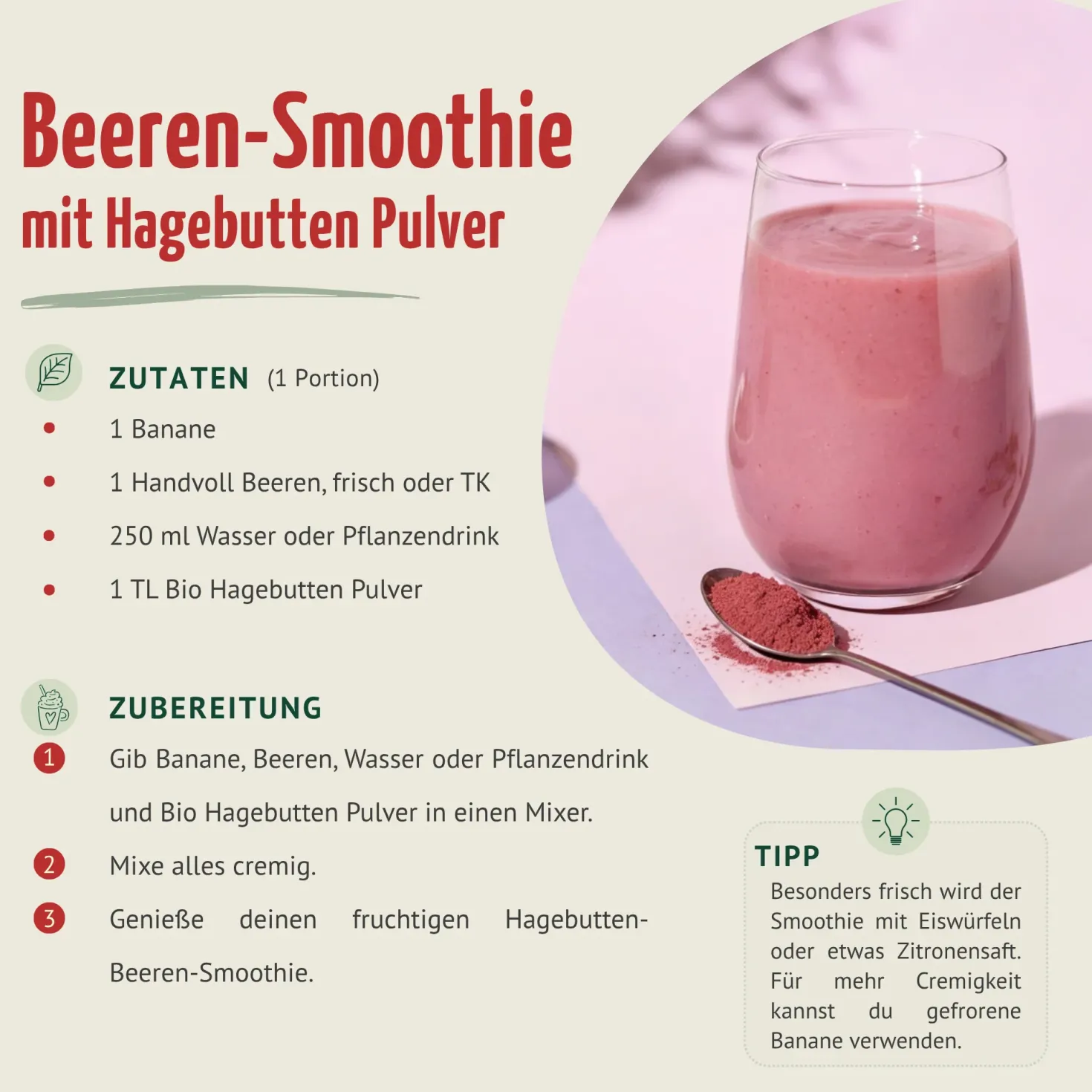 Bio Hagebutten Pulver (500g)