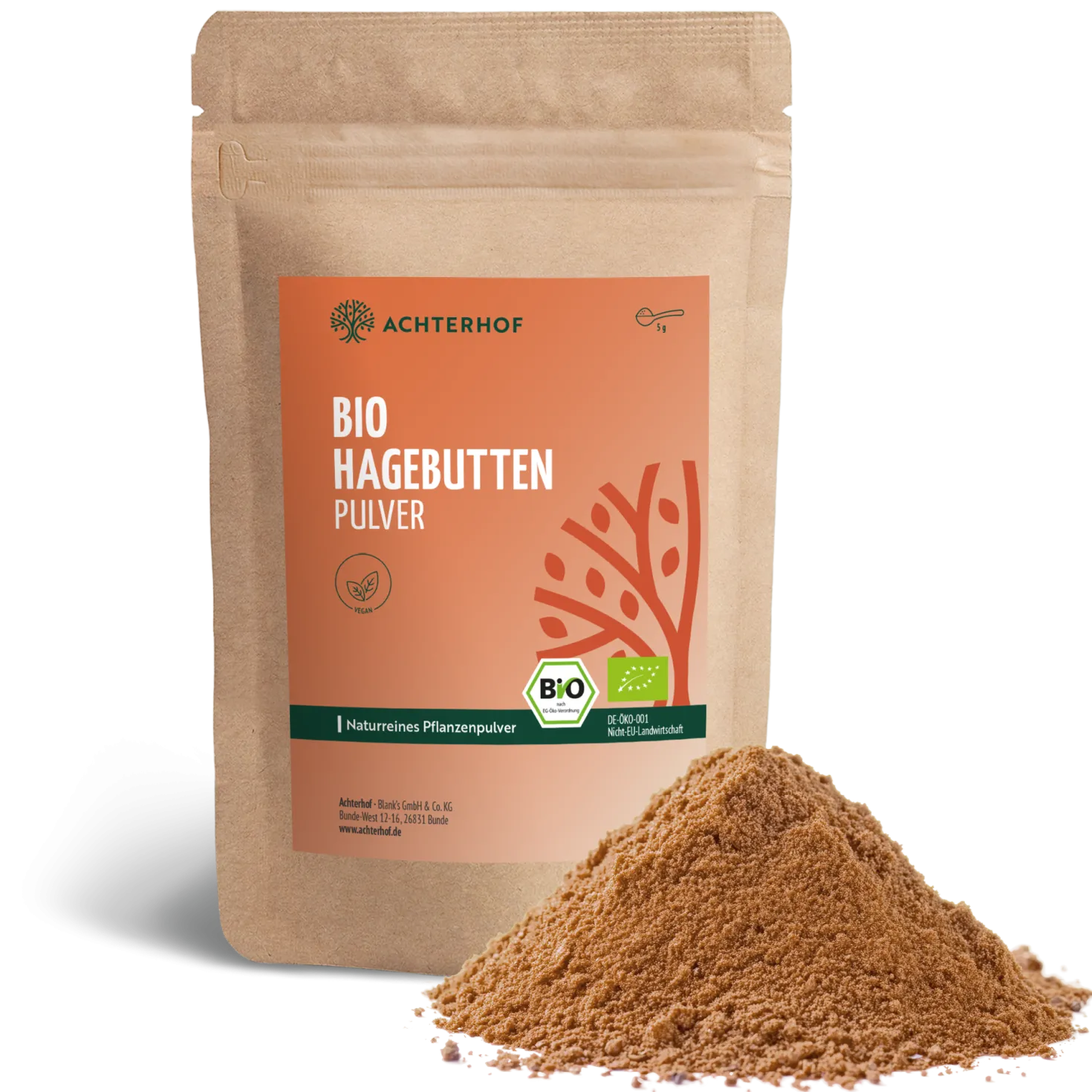 Bio Hagebutten Pulver (1000g)
