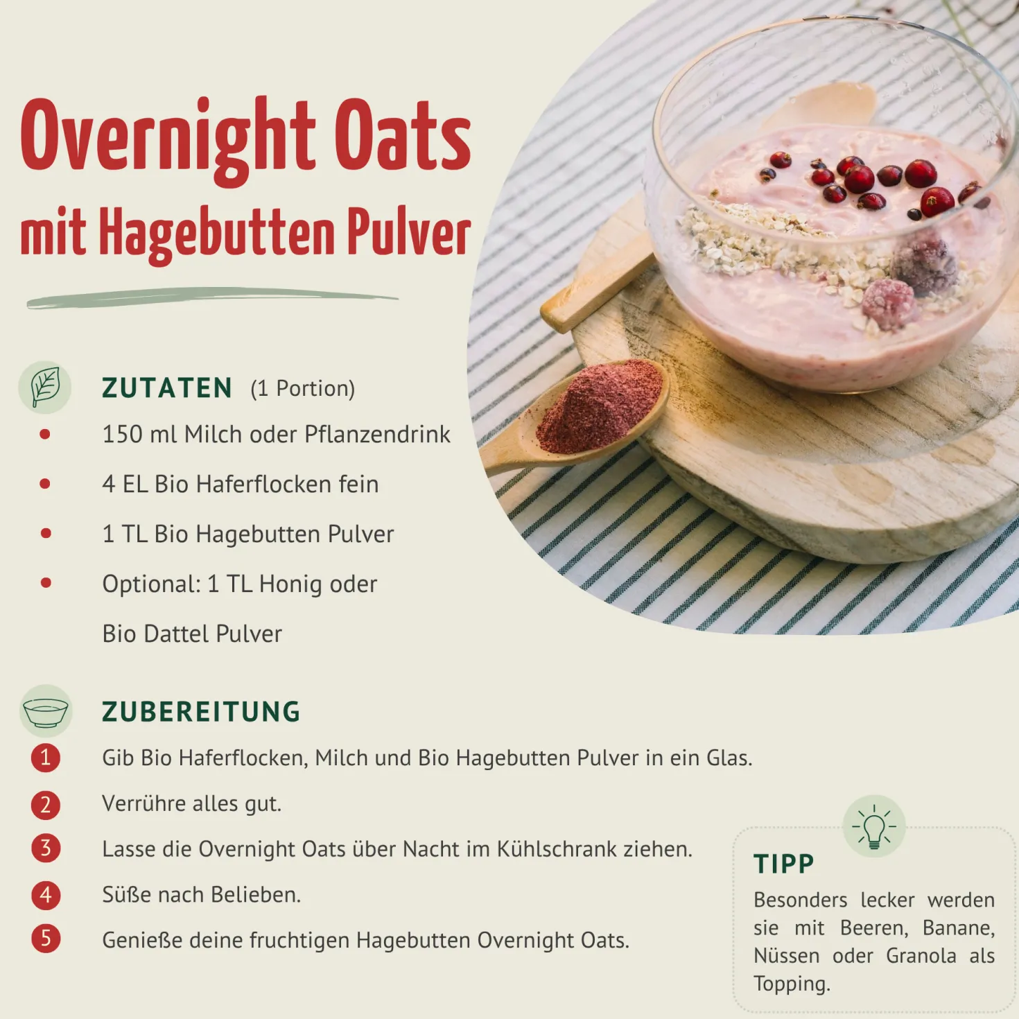 Bio Hagebutten Pulver (1000g)