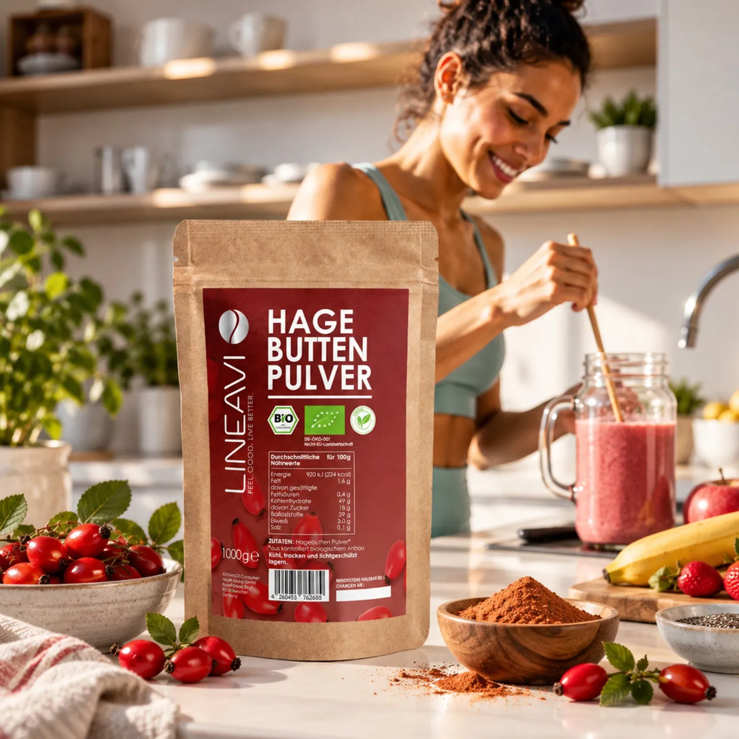Bio Hagebuttenpulver (1000g)
