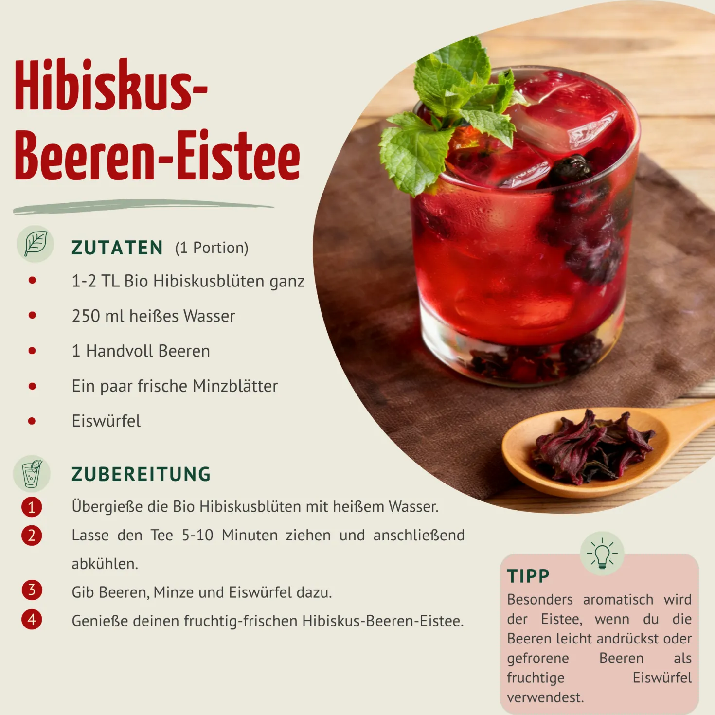 Bio Hibiskusblüten ganz (1000g)