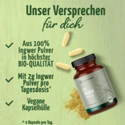Bio Ingwer Kapseln (160 Kapseln)