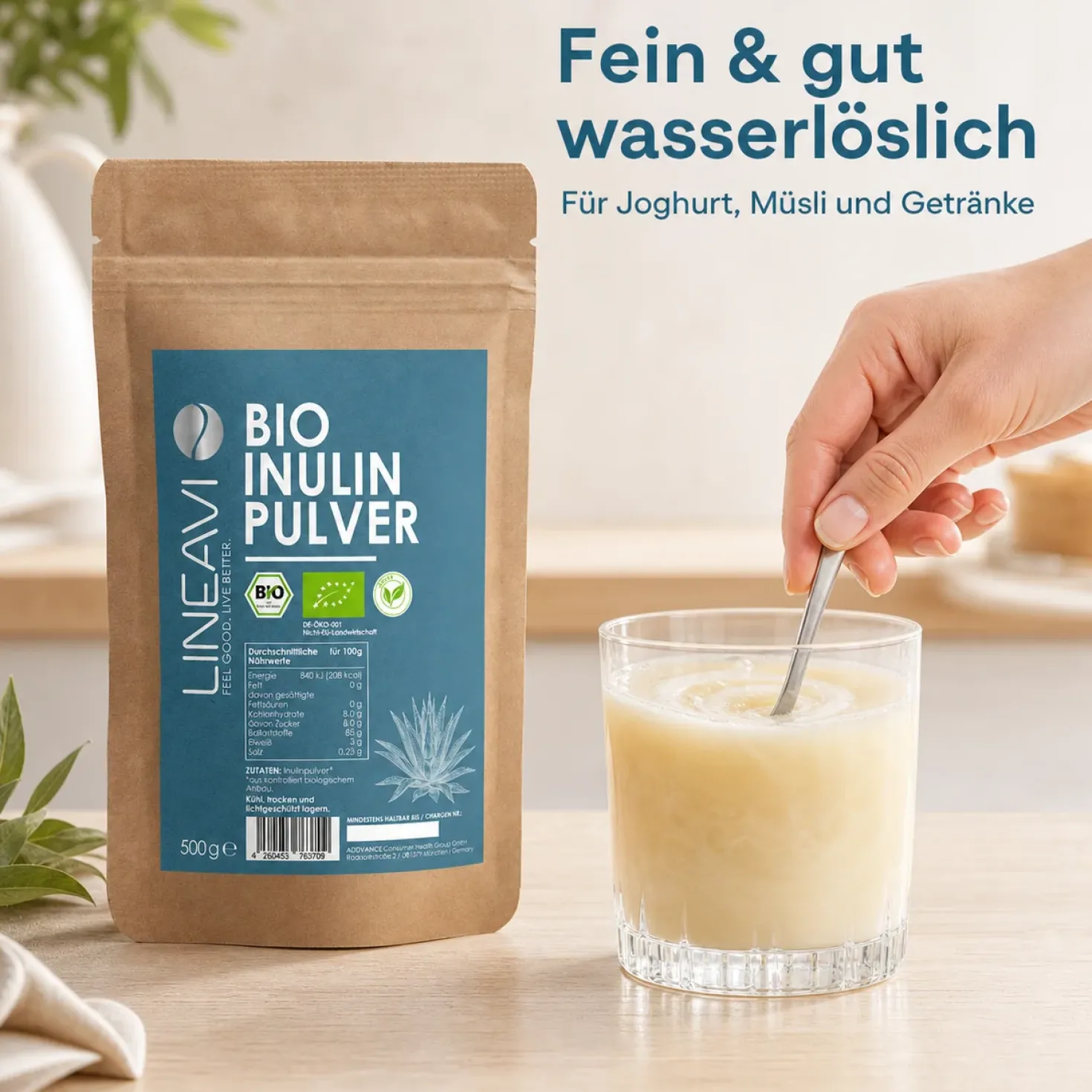 Bio Inulinpulver Agave (500g)