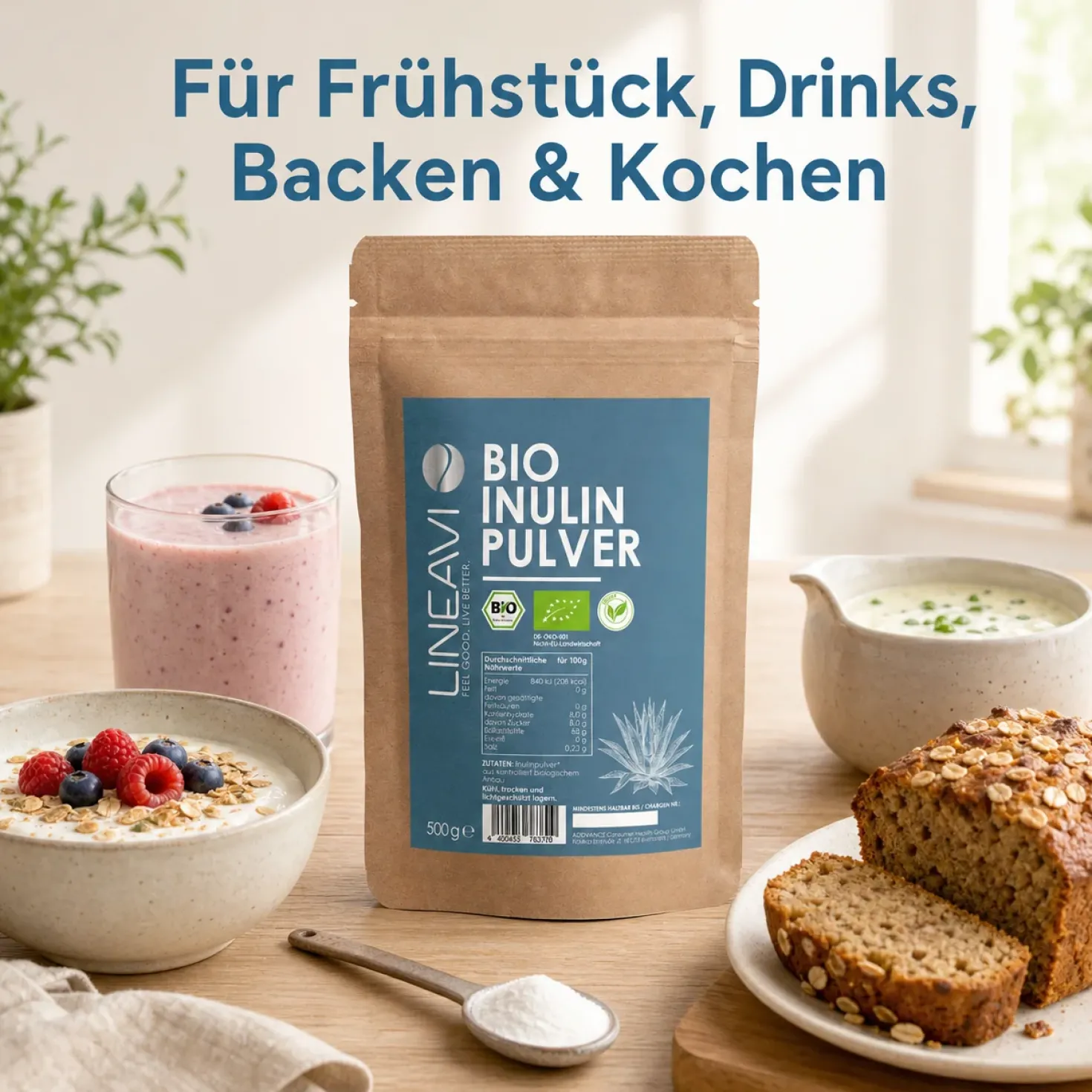 Bio Inulinpulver Agave (500g)