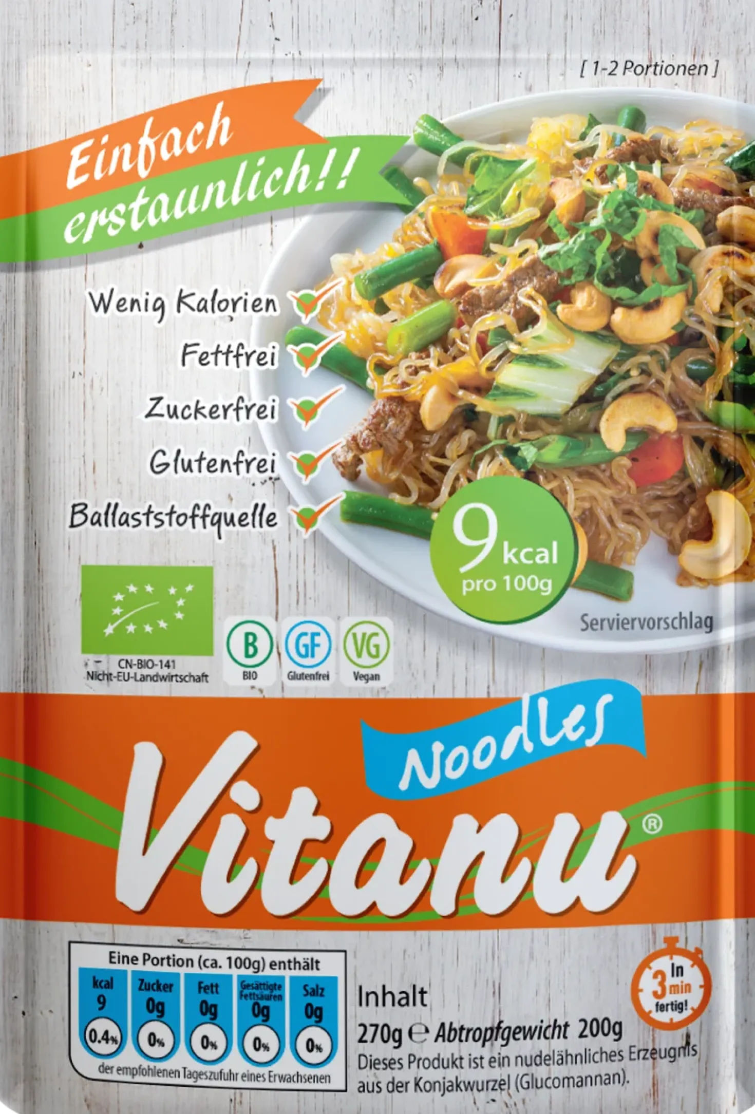 Bio Konjak Noodles (270g)