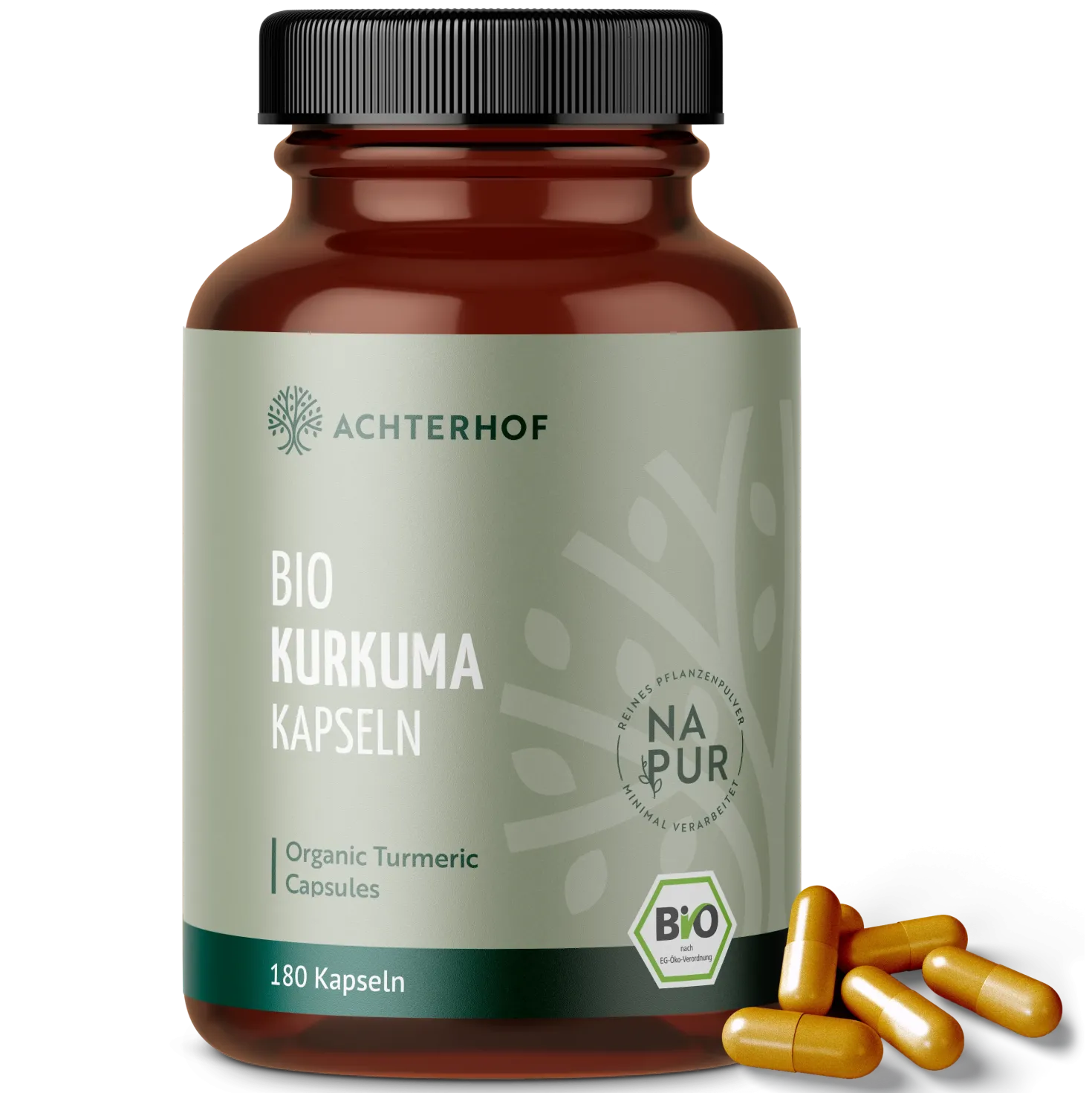 Bio Kurkuma Kapseln (180 Kapseln)