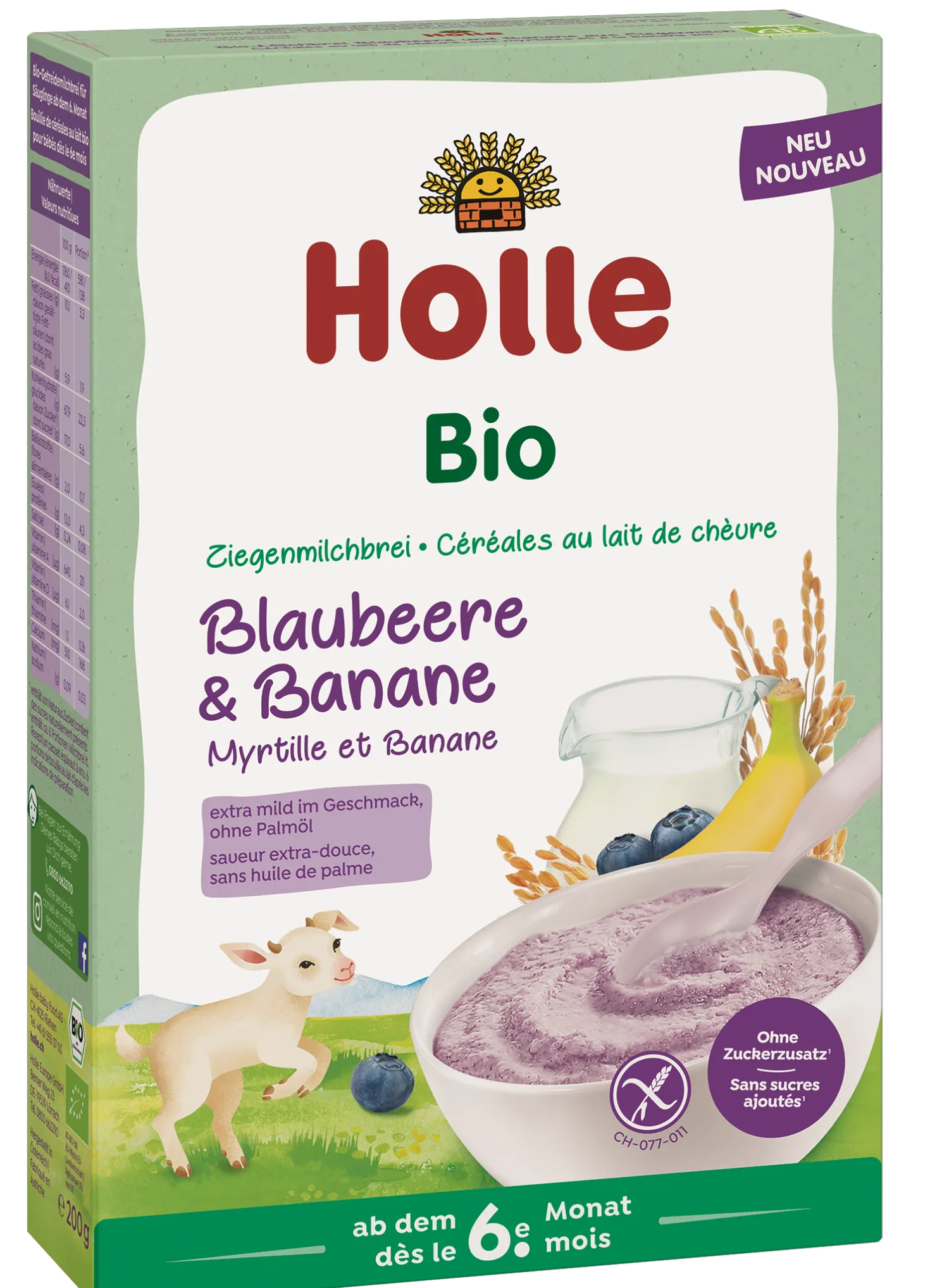 Bio-Milchbrei aus Ziegenmilch ab dem 6. Monat (200g)