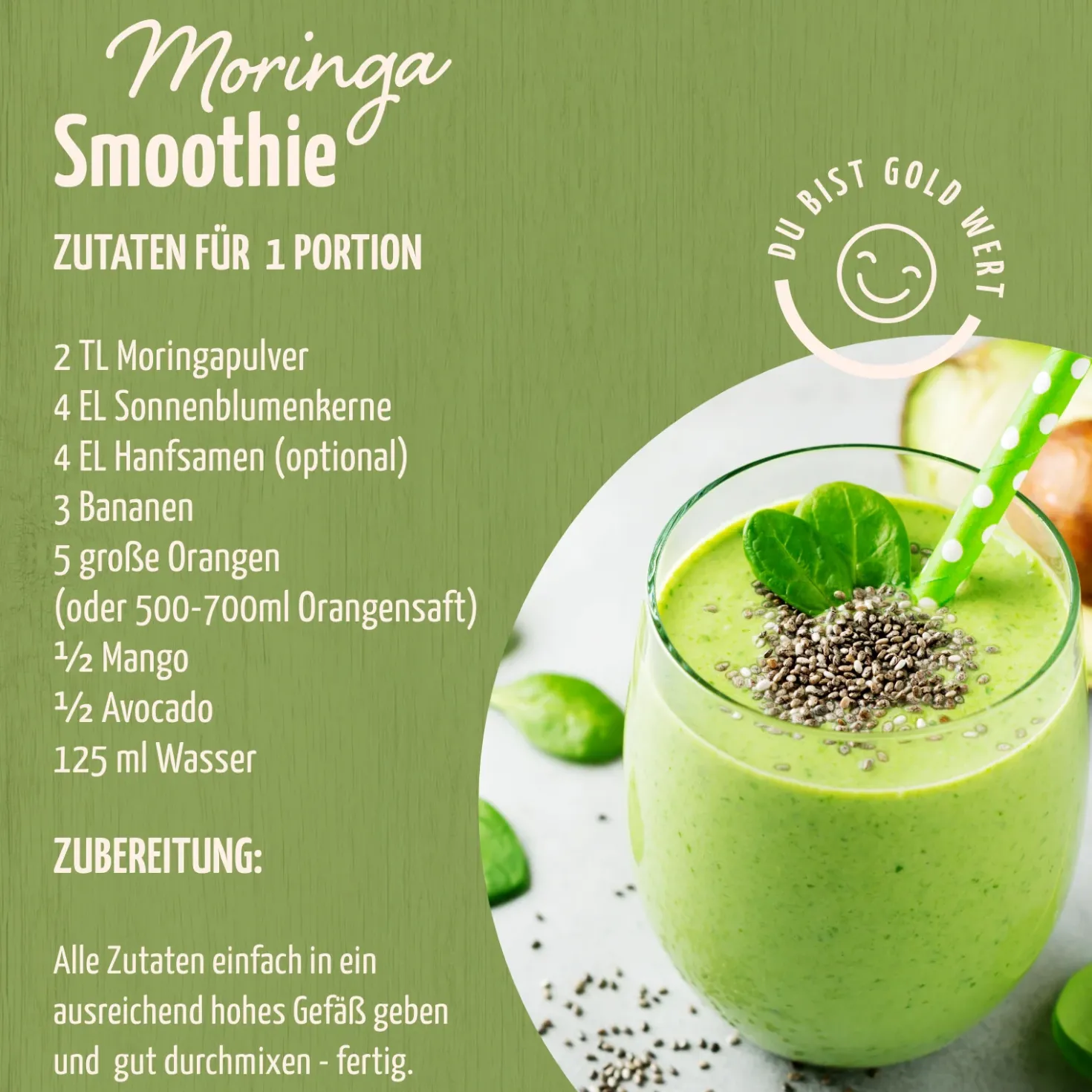 Bio Moringa Pulver (500g)