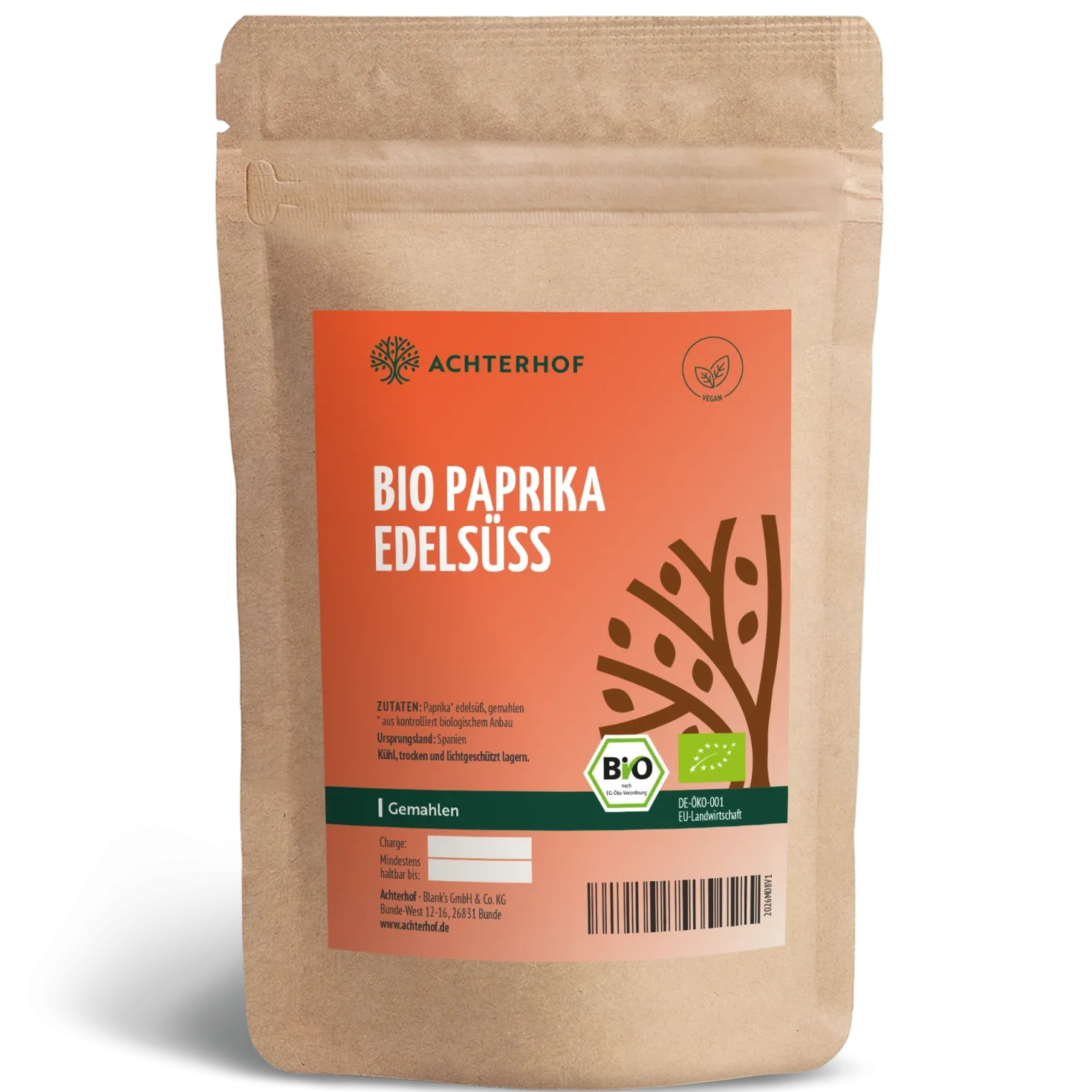 Bio Paprika edelsüß gemahlen (1000g)