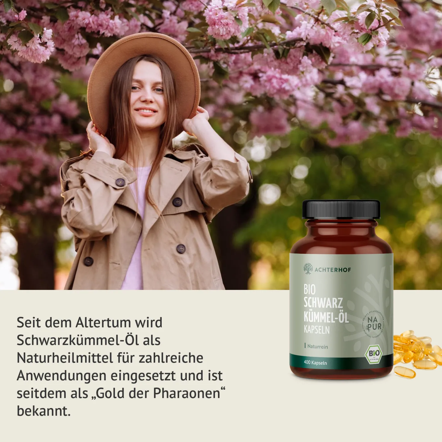 Bio Schwarzkümmel-Öl Kapseln (400 Kapseln)