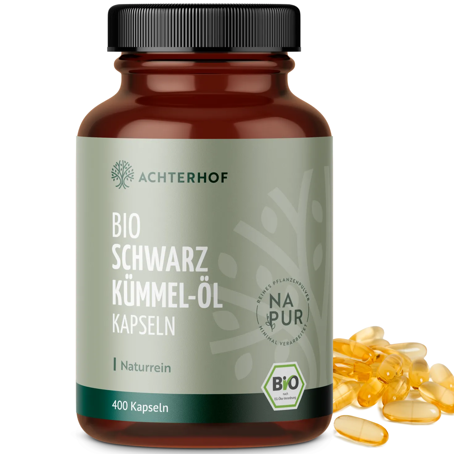 Bio Schwarzkümmel-Öl Kapseln (400 Kapseln)