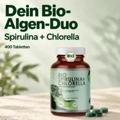 Bio Spirulina & Chlorella (400 Tabletten)