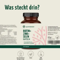 Biotin+Zink+Selen Kapseln (120 Kapseln)